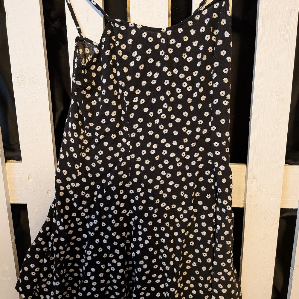 Black and White Floral Dress